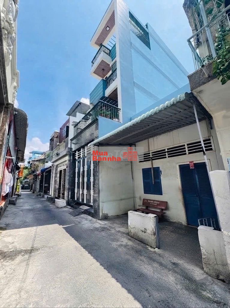 BÁN NHÀ HẺM THÔNG 4M BÙI MINH TRỰC, XÂY DỰNG CAO TẦNG, 4M X 20M,SHR