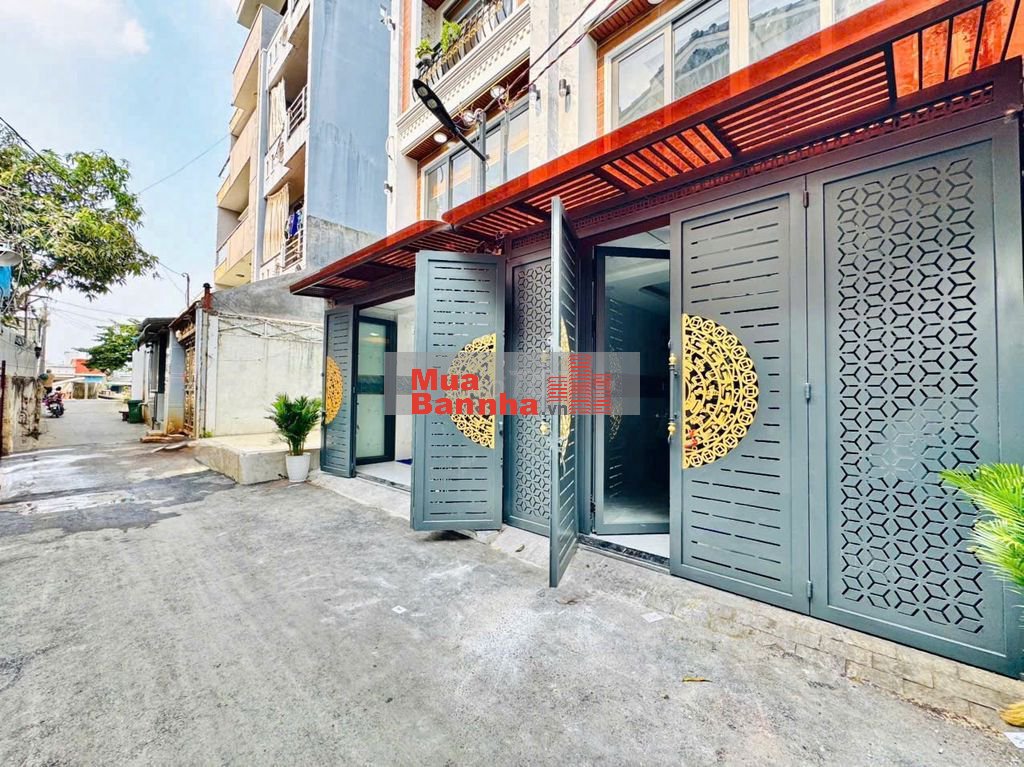 Nhà thang máy 4x15 1 lửng 3 lầu Quang Trung ngay kenh tham lương