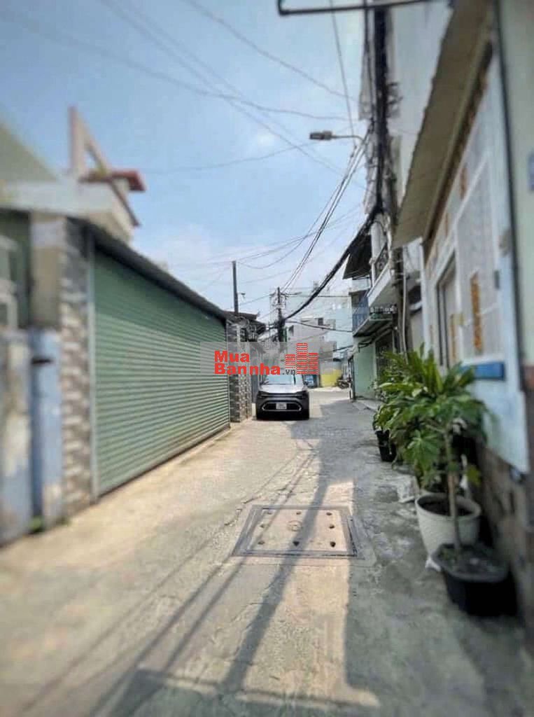 NHỈNH 2T CÓ NHÀ BTHANH LÔ GÓC 2 TẦNG SHR VUÔNG A4 HẺM OTO THÔNG