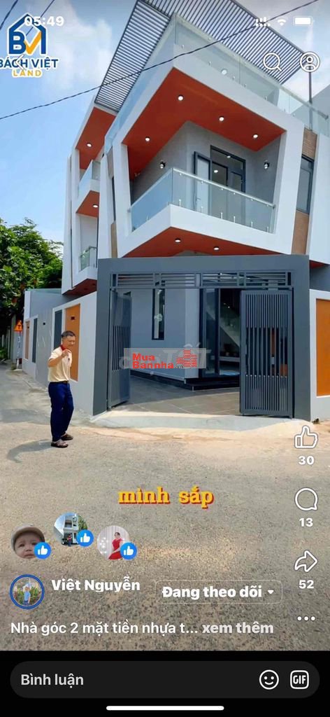 Nhà Hiệp Thành , góc 2 Mặt tiền Nhựa thông Khoáng , sát KDC
