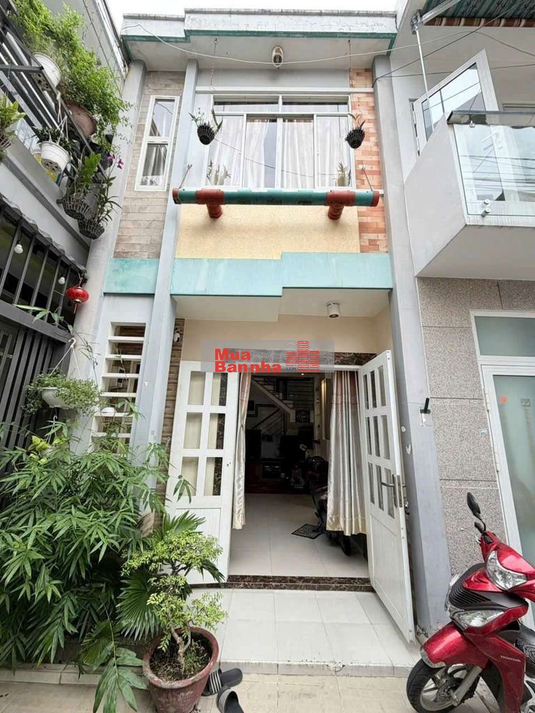 Nhà nở hậu 6.6m x 6.65m trệt lầu hẻm 4m đường Thạch Lam
