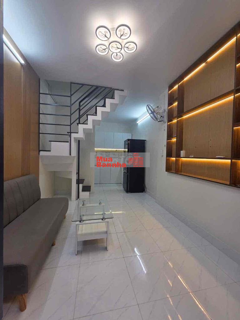 NHà Mới Vào ở liền 1 lầu Tặng Nội thất đường Lê văn Lương