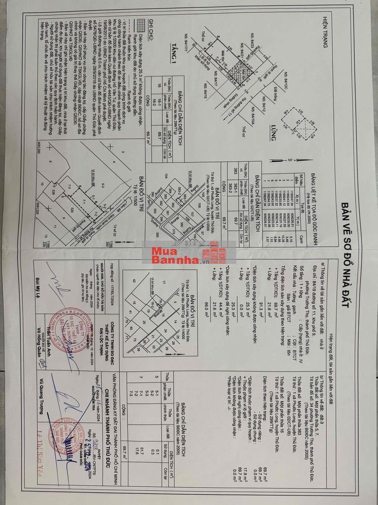 Nhà đường 11 (hẻm 84), hẻm thông xe hơi tránh nhau. Trường Thọ TĐ