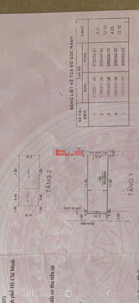 Nhà hẻm ba gác, 2 tầng LÝ THƯỜNG KIỆT, p8 Tân Bình. Dt 4,2x12 50m2