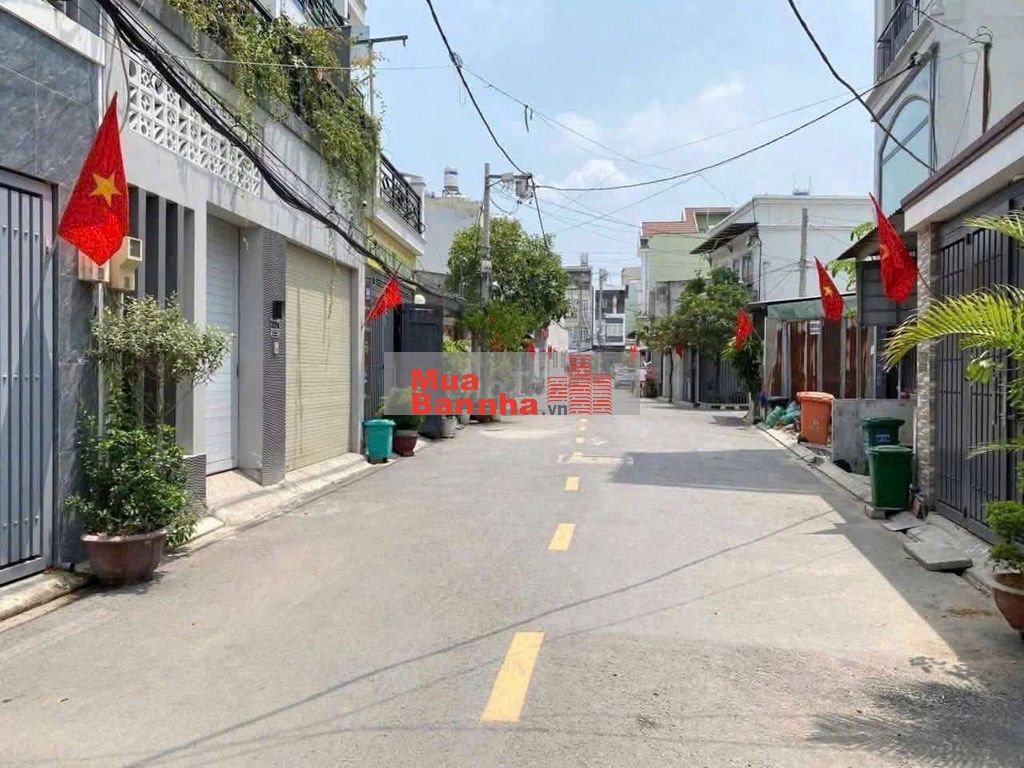 Nhà phố 4x14m 1lững 3 lầu đường 8m thông gần công viên Tân thới hiệp21